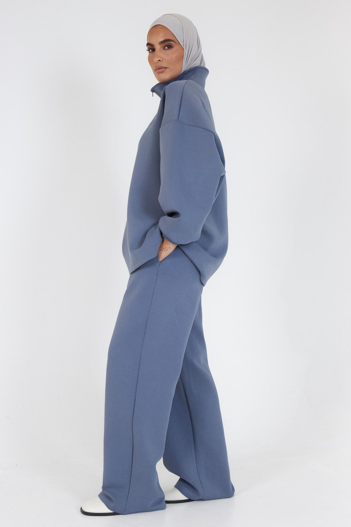 Le Pantalon Comfy Bleu Délavé