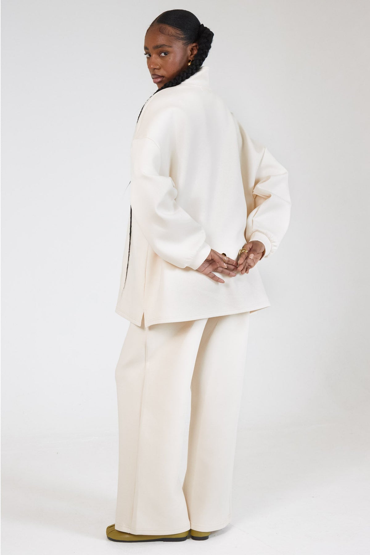 Le Sweat Zip Comfy Ecru