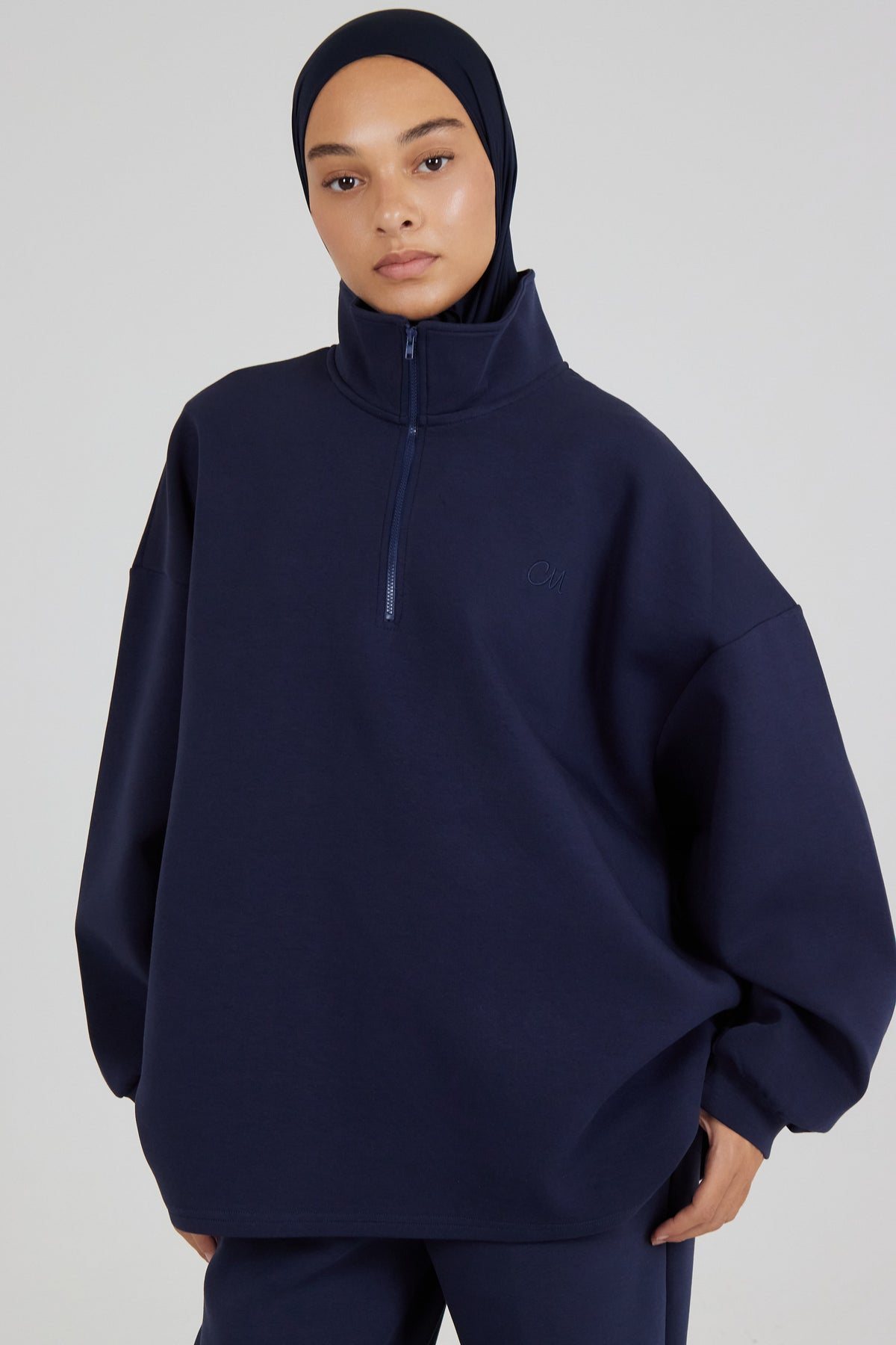 Le Sweat Zip Comfy Bleu nuit