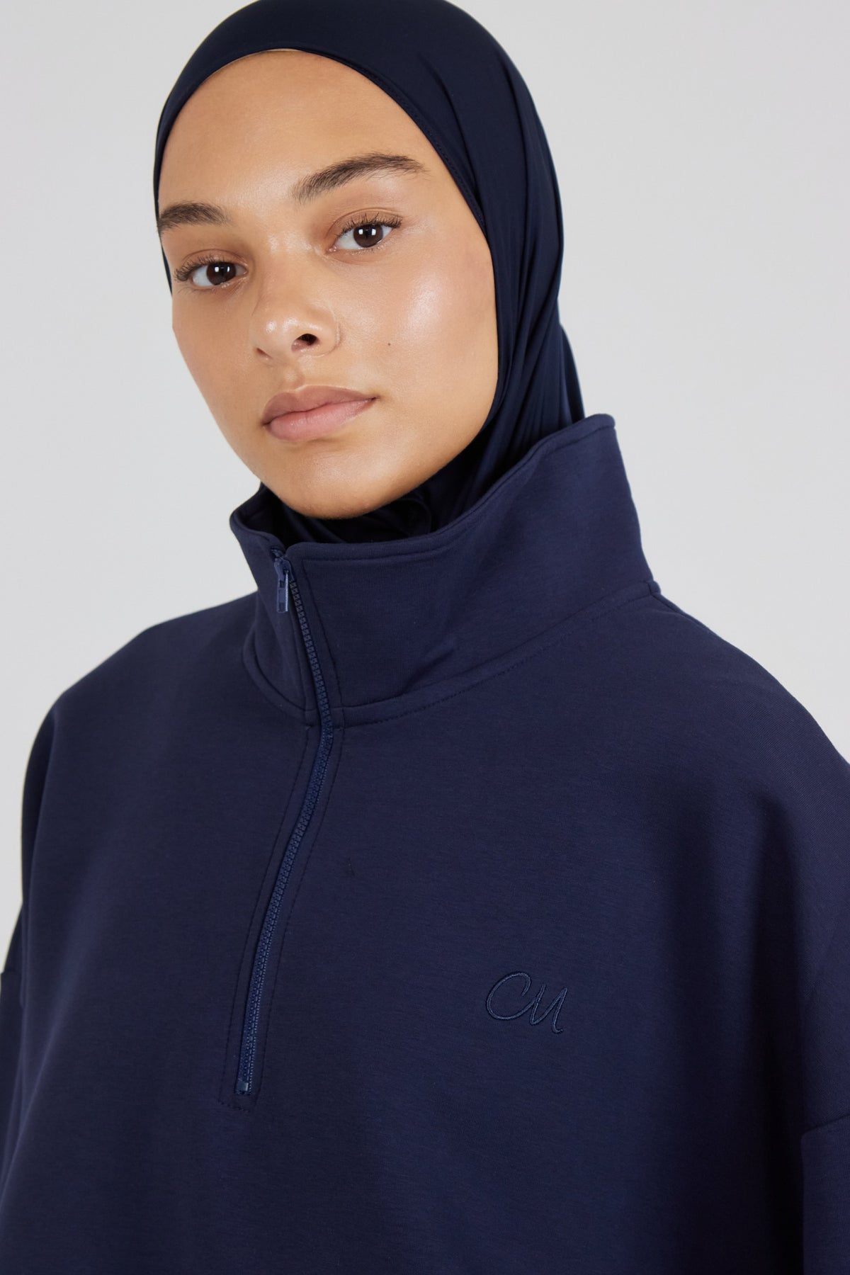 Le Sweat Zip Comfy Bleu nuit
