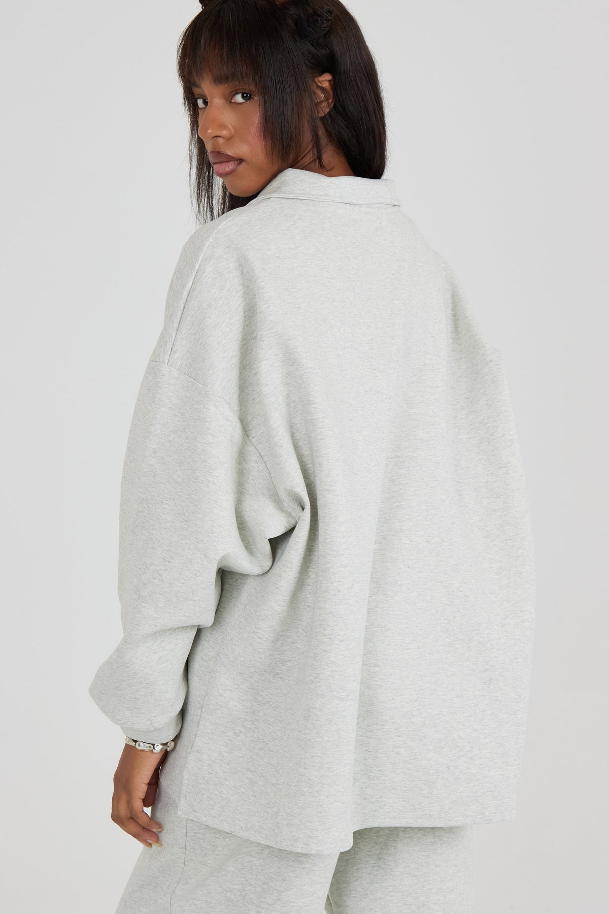 Le Sweat Zip Comfy Gris Clair