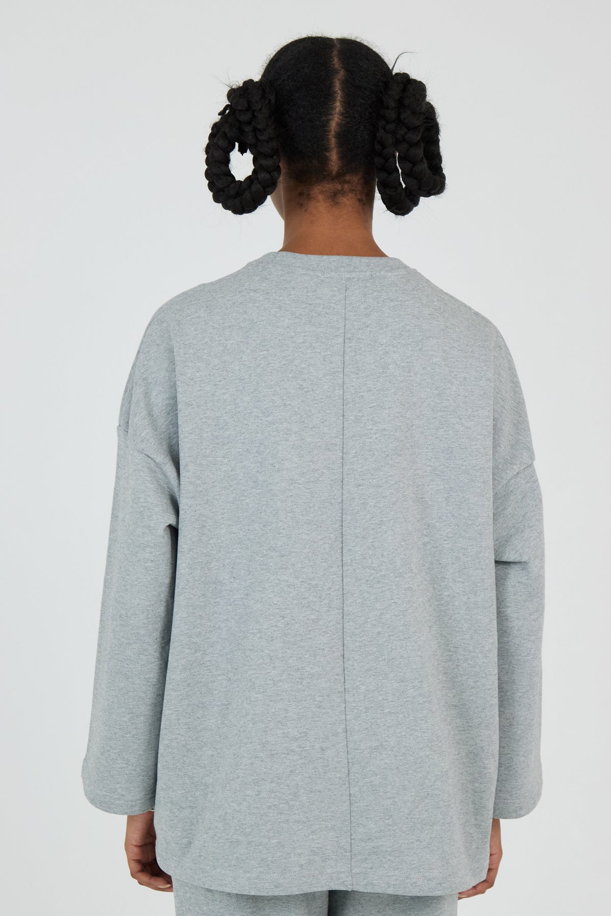 Le Sweat-shirt Gris Chiné