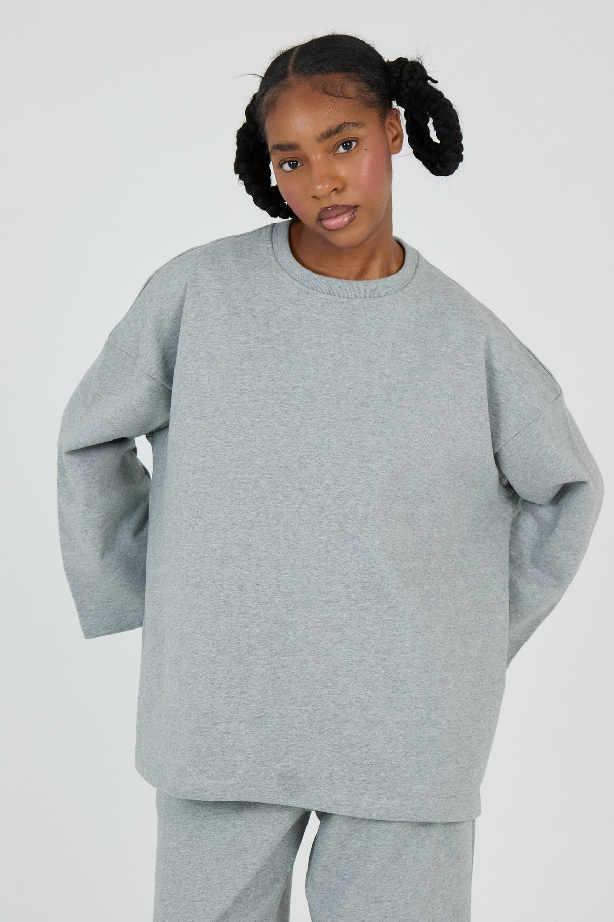 Le Sweat-shirt Gris Chiné