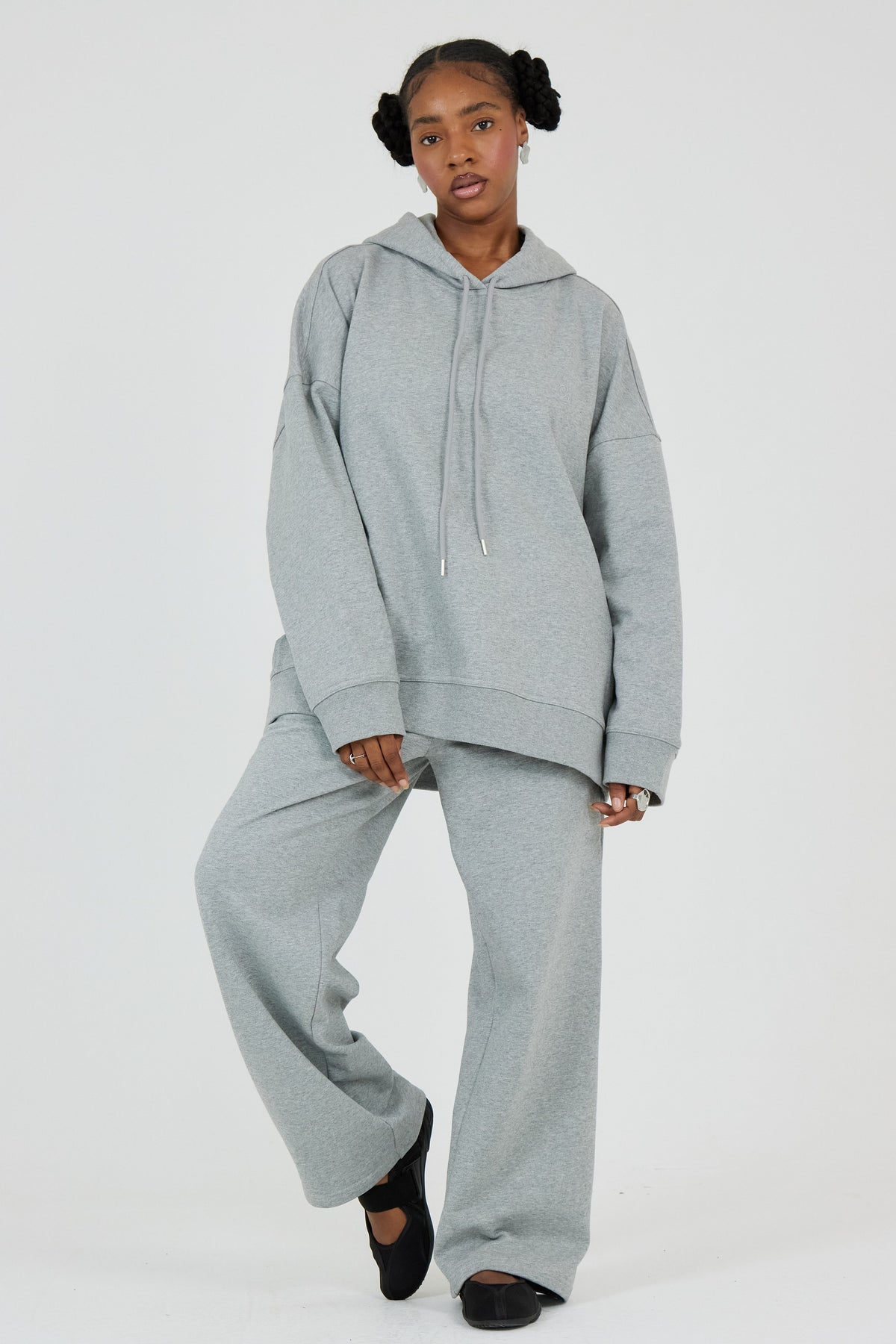 Le Hoodie Gris Chiné