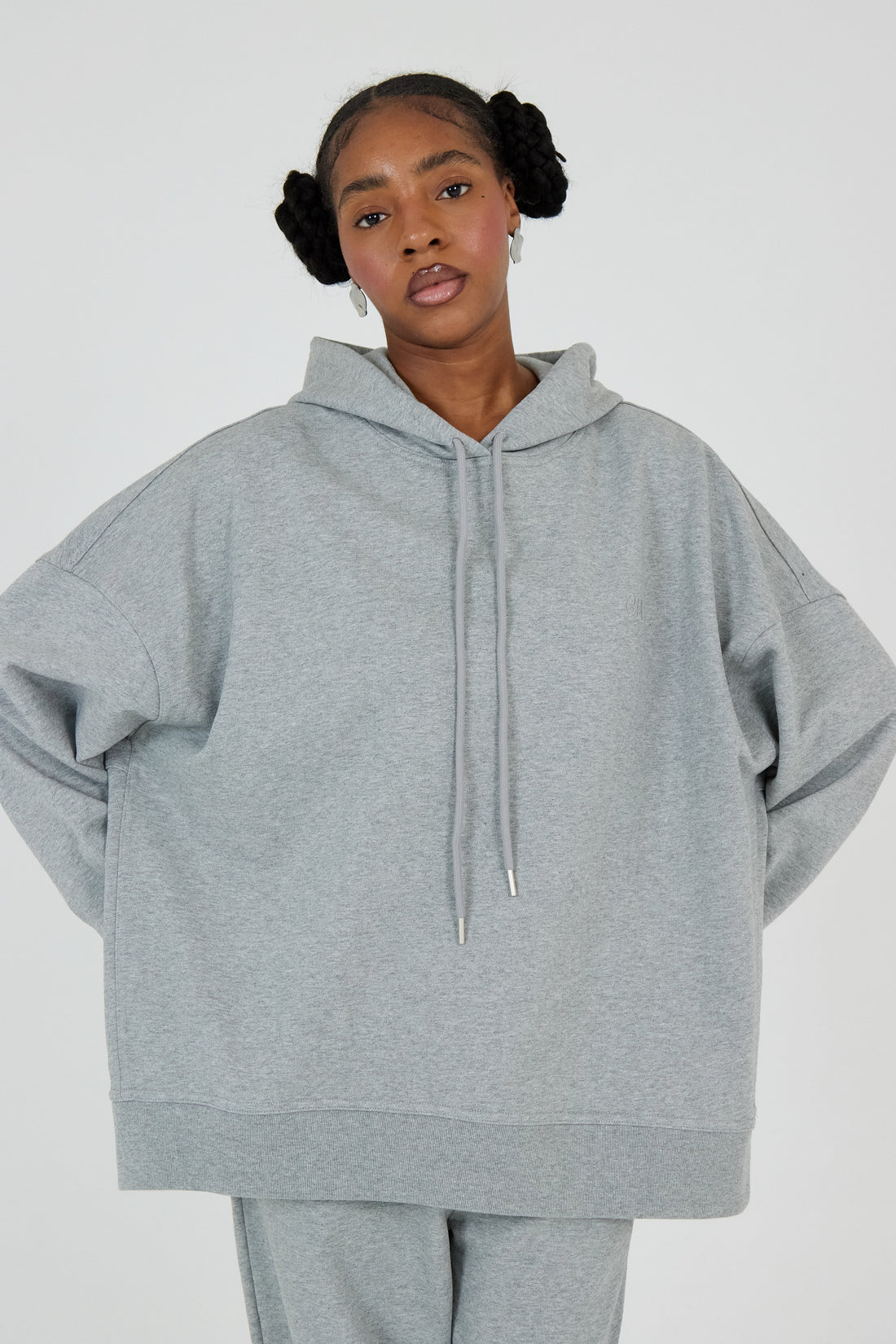 Le Hoodie Gris Chiné