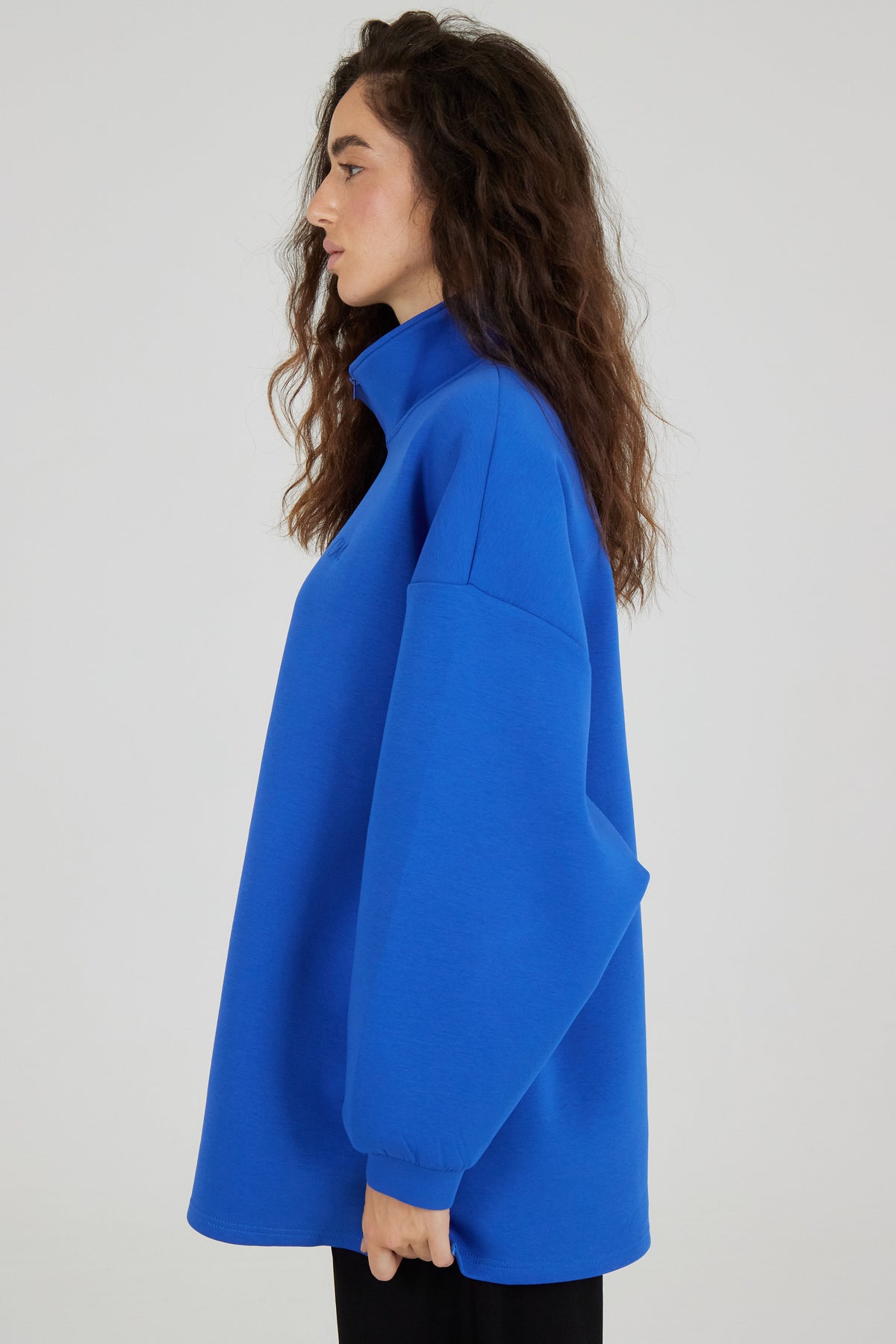 Le Sweat Zip Comfy Bleu Roi