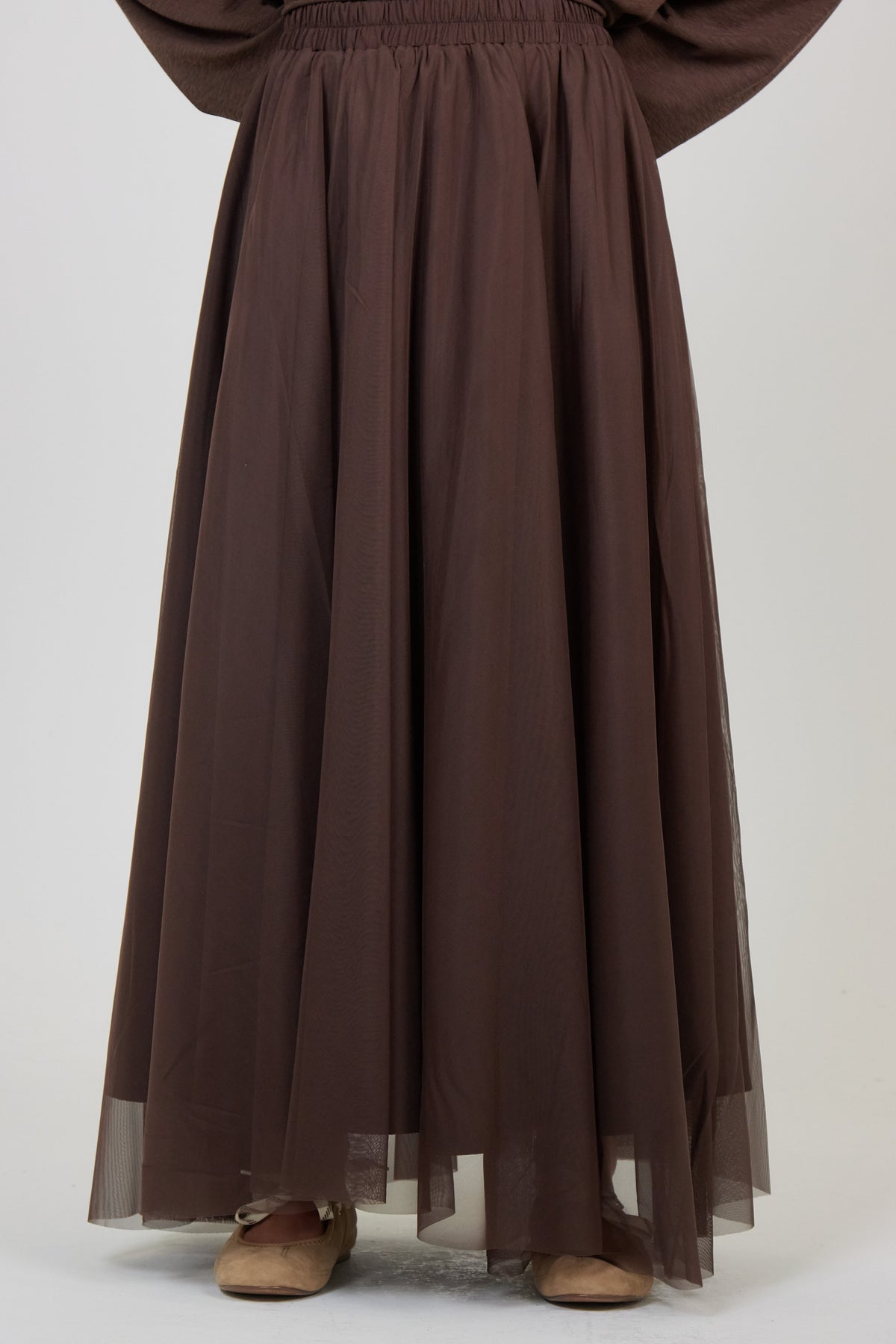 La Jupe Tulle Brun
