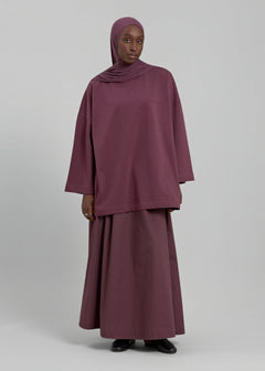 Le T-shirt Signature Aubergine