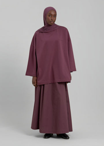 Le T-shirt Signature Aubergine