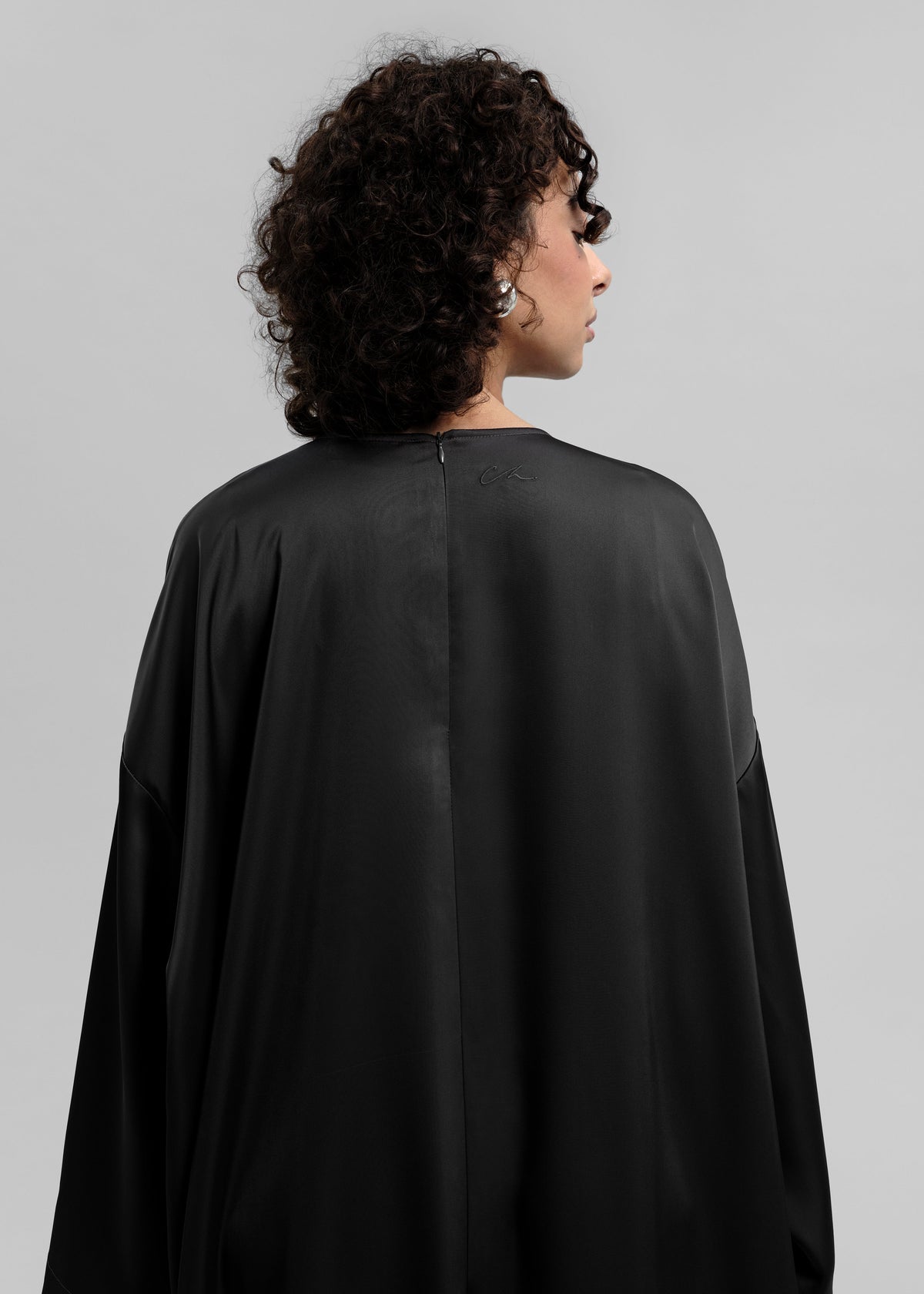 La Robe Satin Gris anthracite