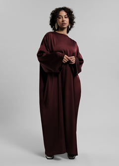 La Robe Satin Bordeaux