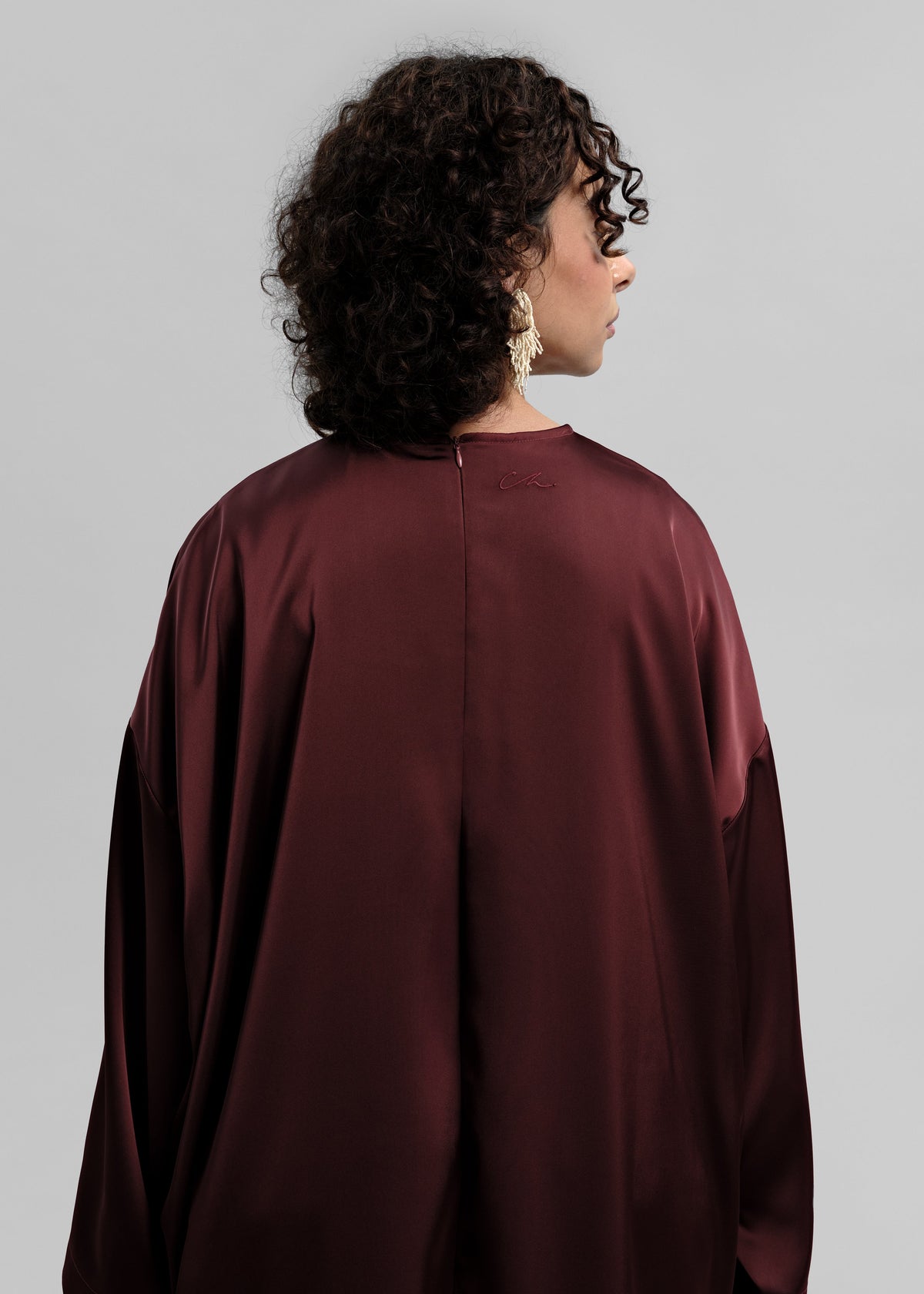 La Robe Satin Bordeaux