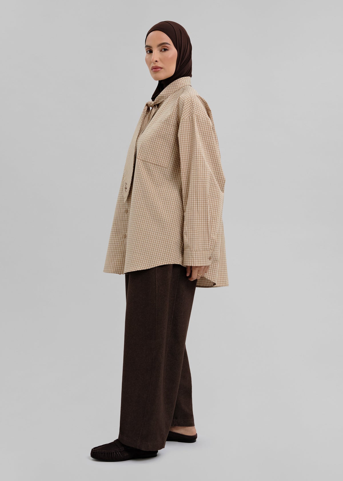 La Chemise Cravate Camel