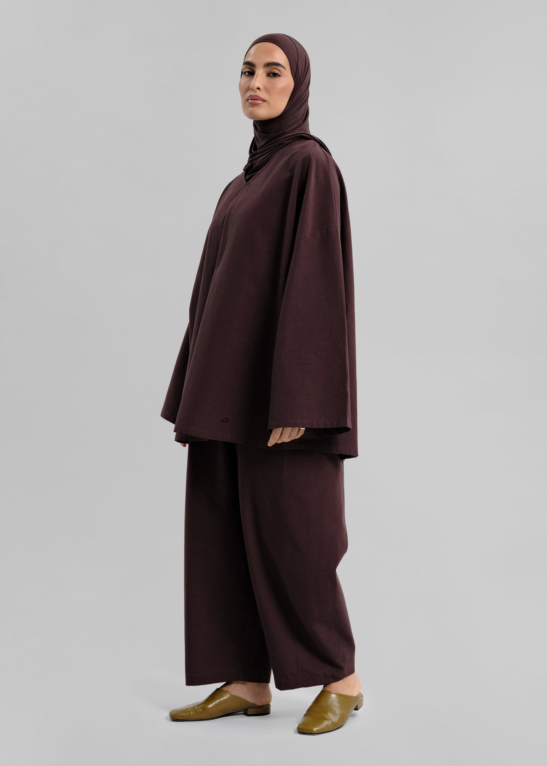 La Blouse Natural Aubergine