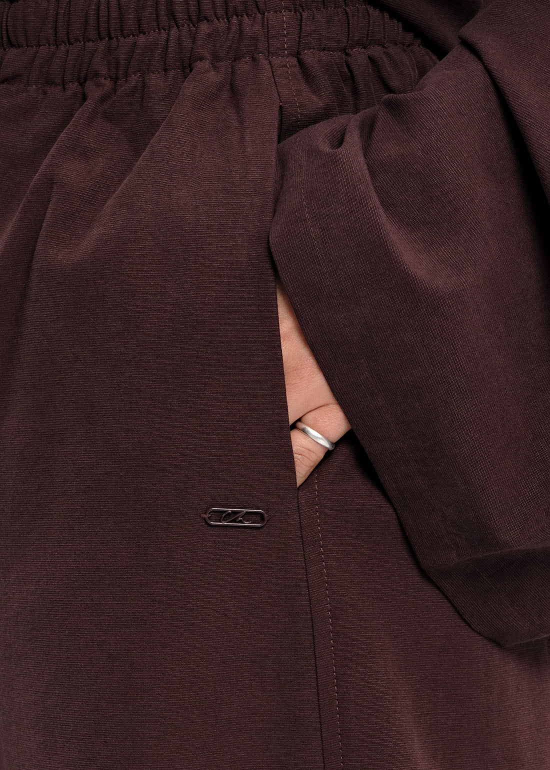 Le Pantalon Natural Aubergine