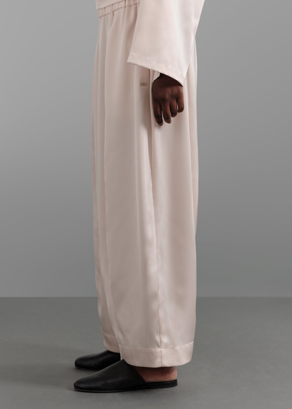 Le Pantalon Satin Blush