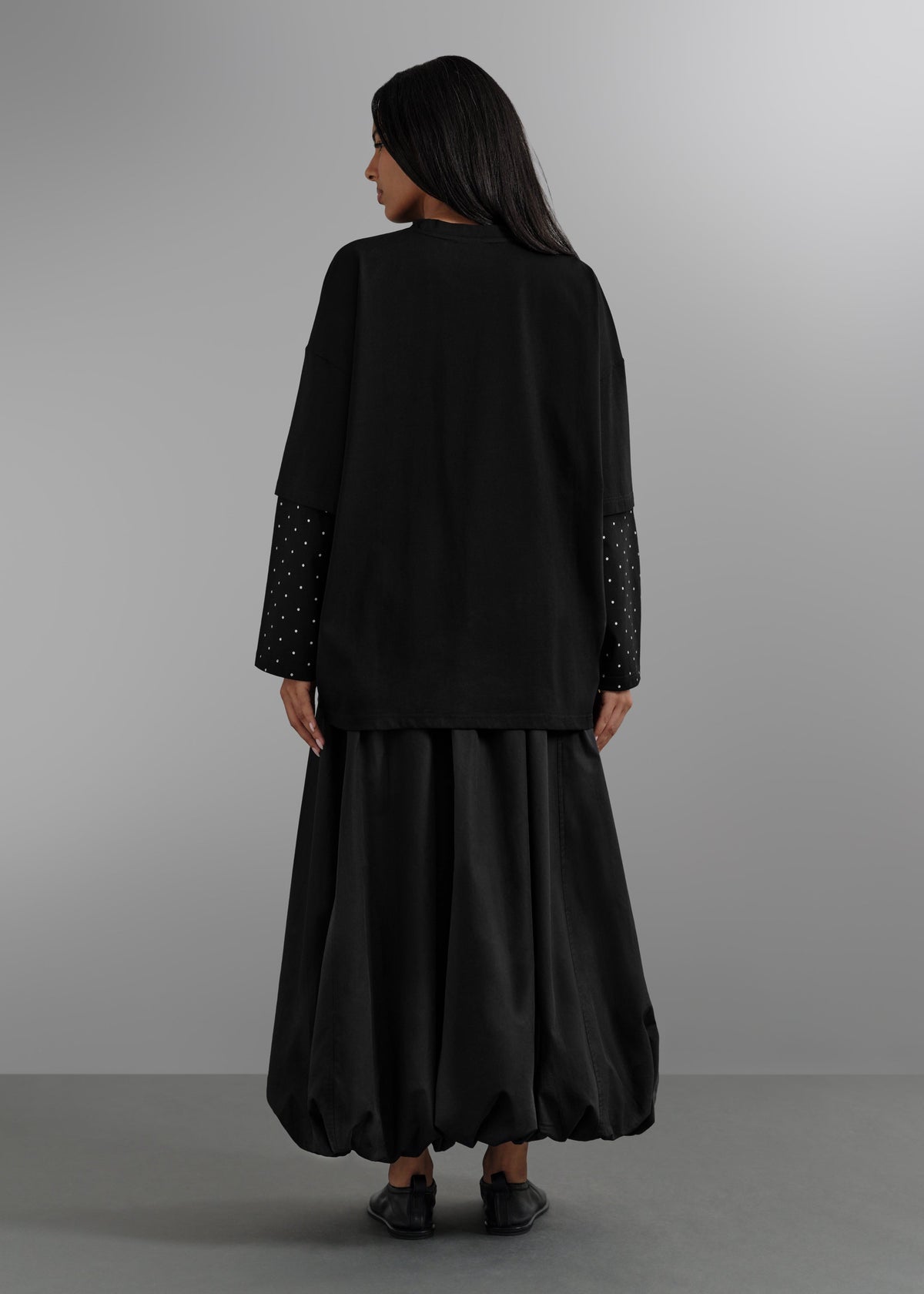 Le Top Layer à Pois Noir