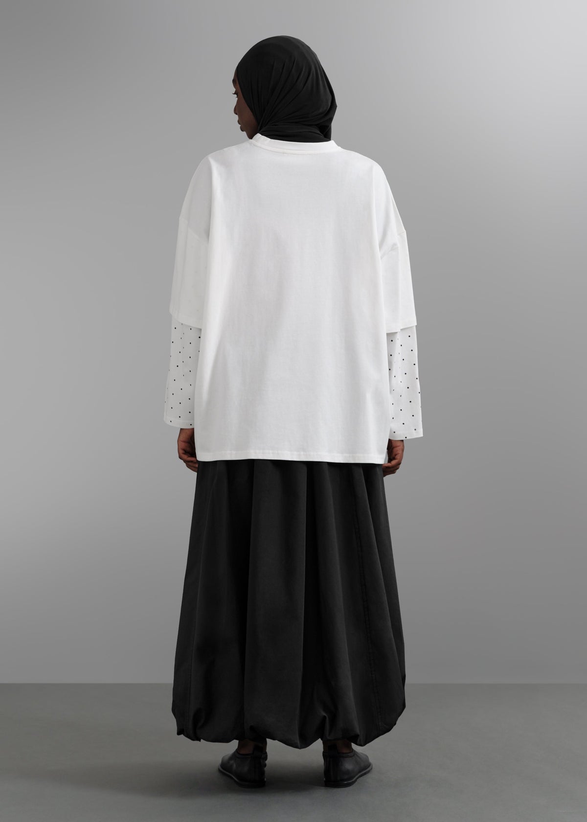 Le Top Layer à Pois Blanc