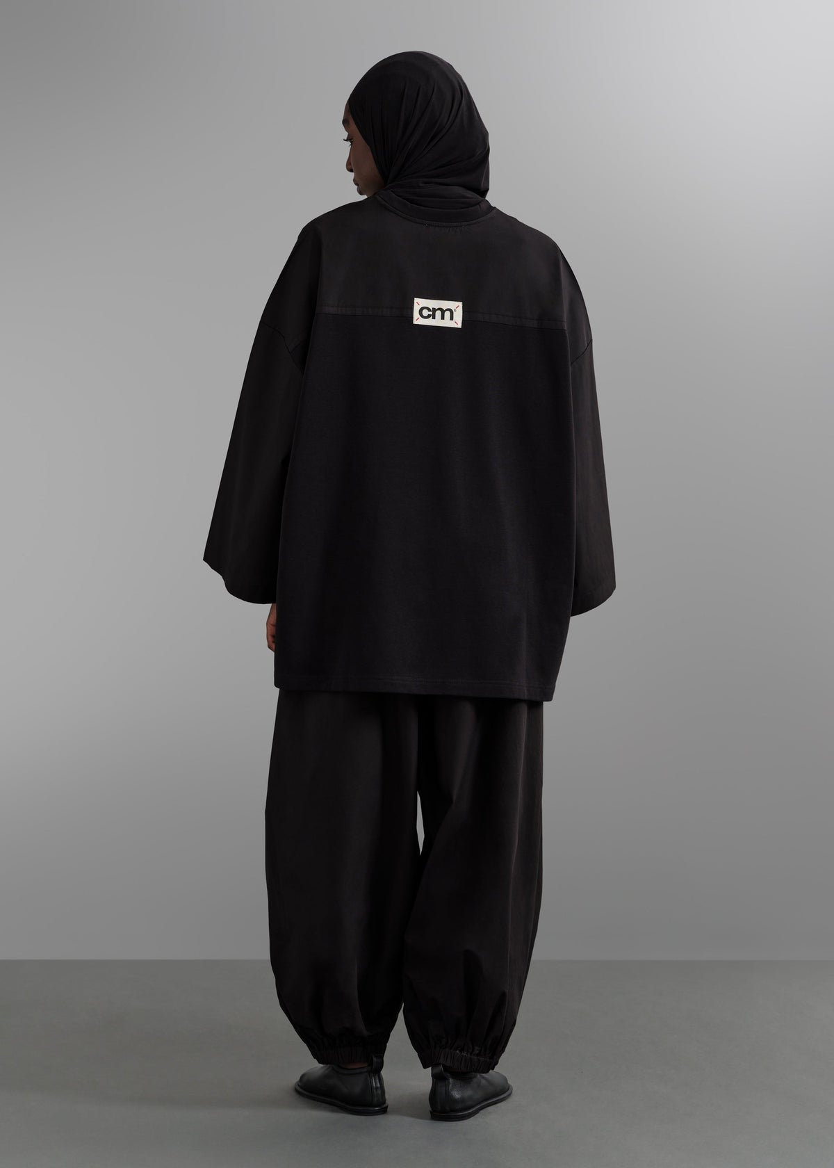 Le T-shirt Bi Matière Noir